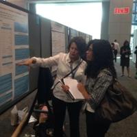 L. Leontieva presenting poster 